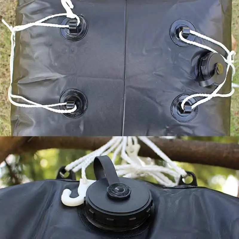 

40L Water Storage Bags PVC Foldable Solar Heated Shower Bag With Nozzle For Outdoor Fishing Camping Hiking Picnic BBQ ASD88
