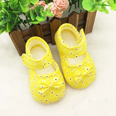 Милая детская обувь для новорожденных; первые ходунки; коллекция года; сезон весна; кроссовки для малышей; обувь для малышей; нескользящая обувь для малышей; обувь для малышей - Цвет: Yellow