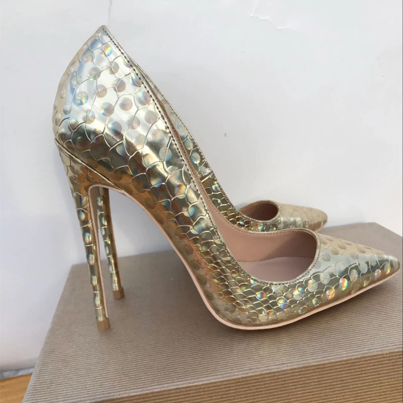 Buonoscarpe пикантные Элитный бренд, дизайнерские туфли на высоком каблуке, туфли на шпильках с закрытым носком высокого туфли-лодочки на каблуке Fatasy Золотое кольцо Для женщин вечерние DressShoes
