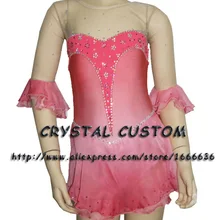 Лидер продаж, платья для катания на коньках для девочек из спандекса, изящные новые брендовые соревнования в фигурном катании, платье на заказ DR2663