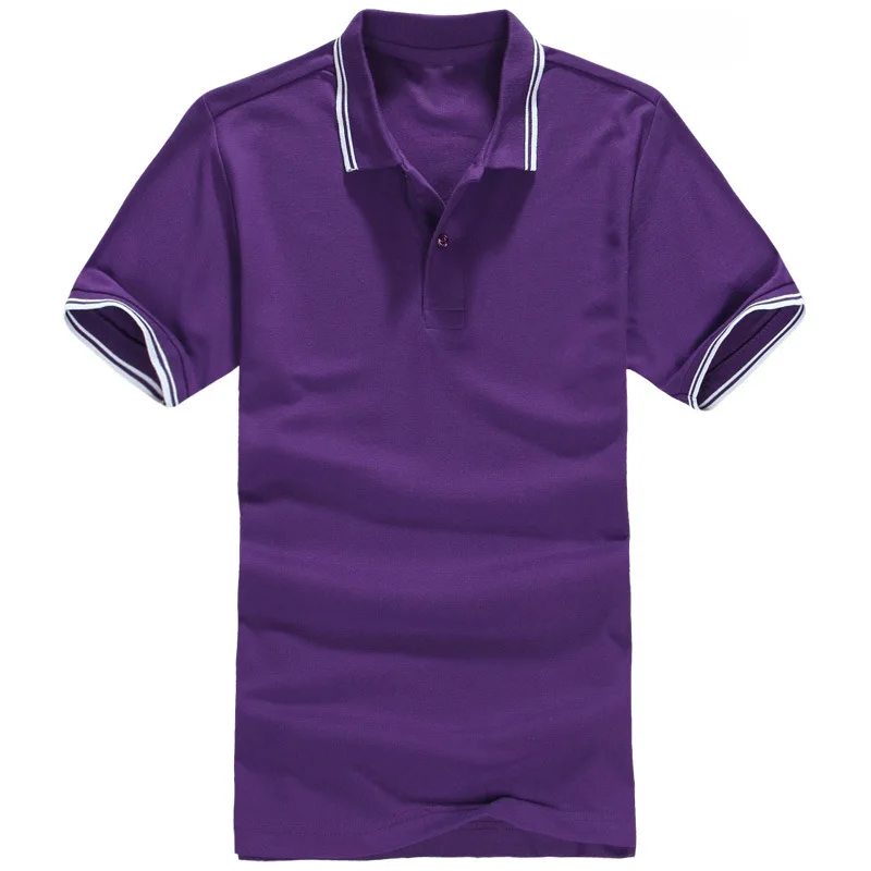 Новая брендовая мужская рубашка поло размера плюс, мужская хлопковая рубашка с коротким рукавом, Классические Трикотажные изделия, мужские топы, повседневная мужская рубашка поло со стоячим воротником - Цвет: LXP04-11