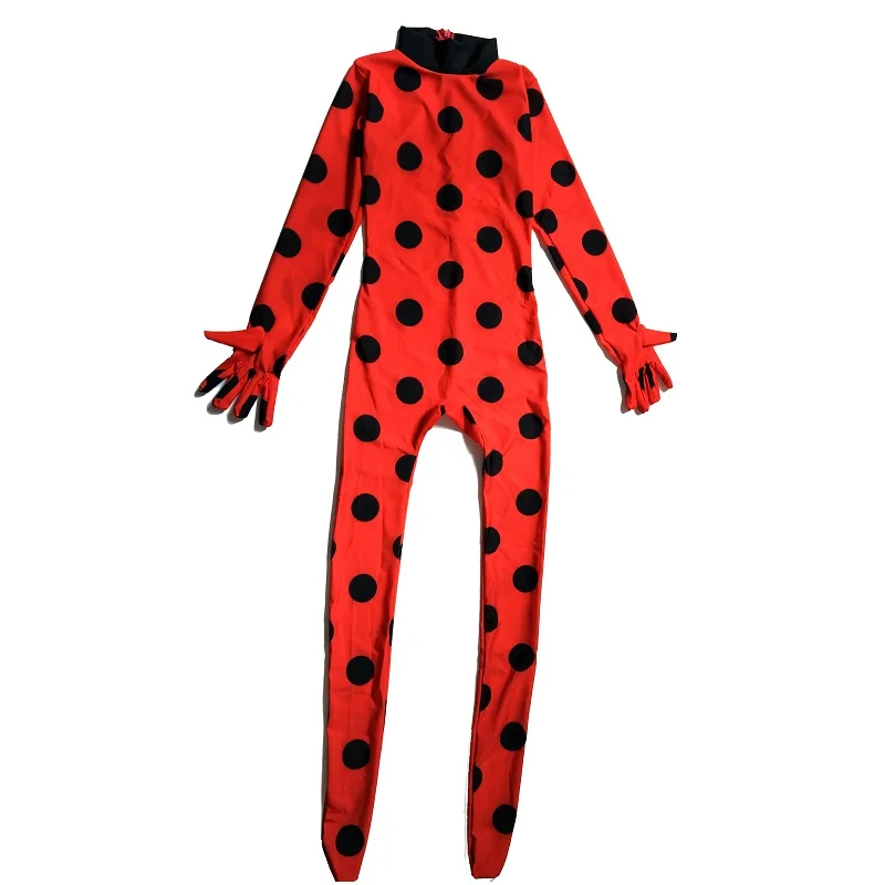 

Girls Women Child Fantasia Kids Adult Lady Bug Costumes Spandex Ladybug Costume Jumpsuit Fancy Halloween Cosplay Marinette Wig