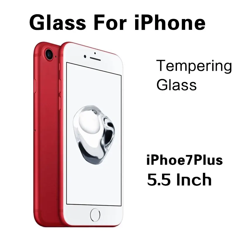 9 H твердость закаленного стекла Экран Защитная пленка для Apple IP один 7 6splus 5.5 toug h