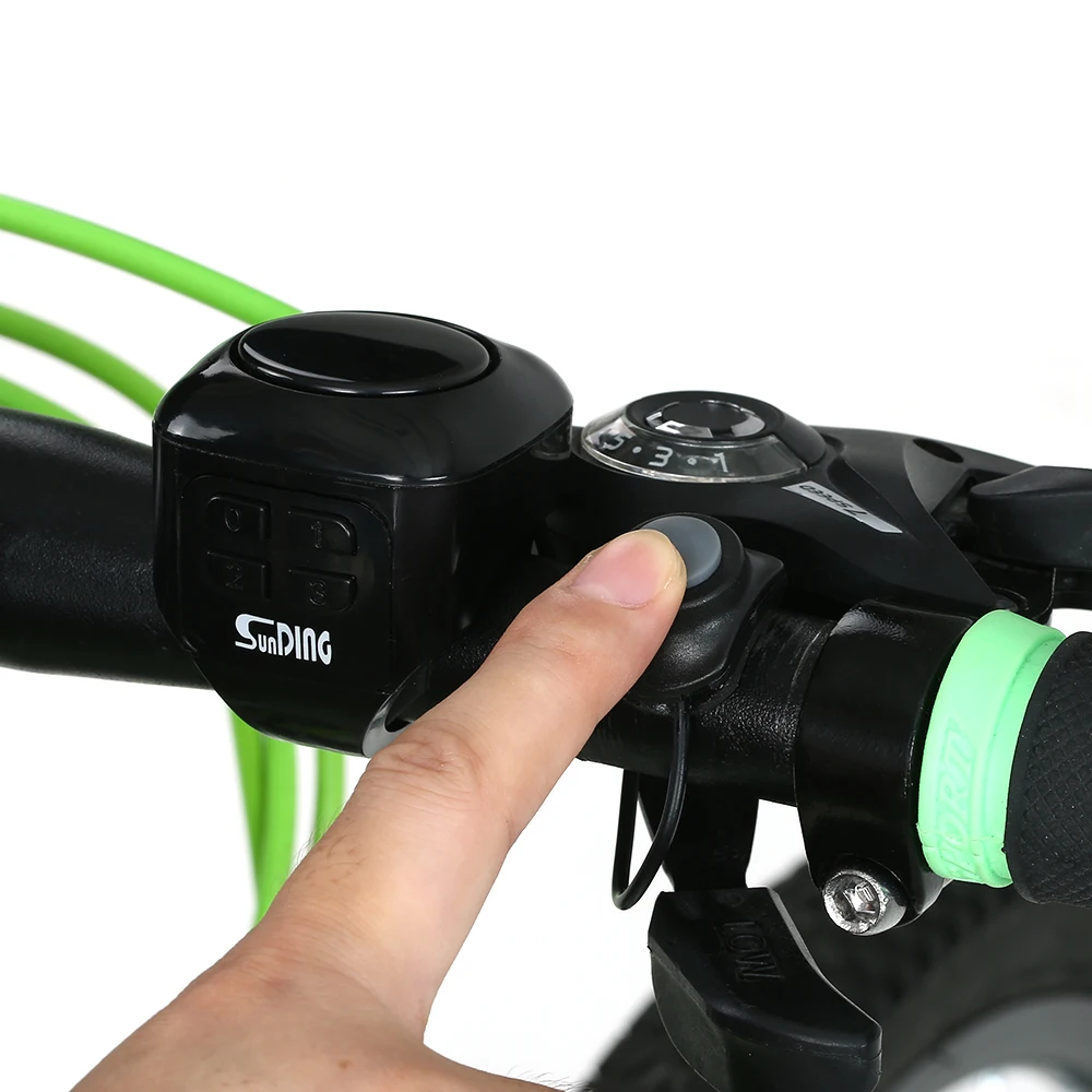 

Water Resistant Bicycle Horn and Alarm Cycling Bike Alert Bells Ring Loud 3Sound Electric Horn