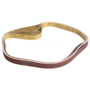 

10 Pack 1 x 42 inch Sanding Belts 120 Grit AL Oxide 1070 x 25.4mm Dropshipping