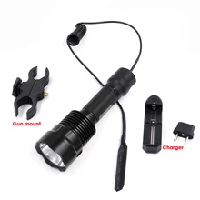 Manta Ray C12 Cree XM-L2 U3 12* AMC7135 1-режим 4200mA светодиодный Охота фонарик лампы+ Тактический пульт дистанционного управления переключатель+ Зарядное устройство+ Сфера пушка