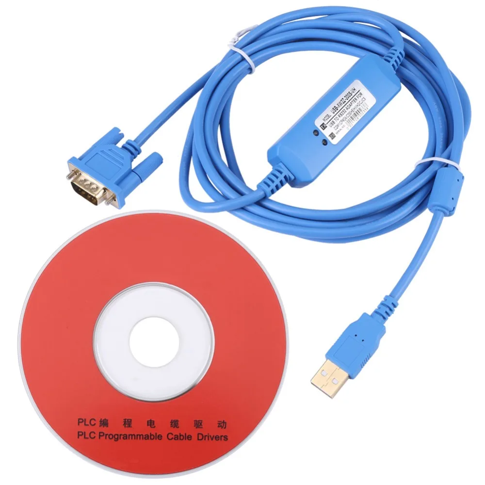 

1pc 3meter PLC USB Programming Cable for Omron CQM1H/CPM2C Series PLC Blue with CD superior conduction