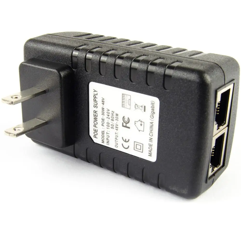 Набор PoE Gigabit 802.3at 24 Вт (сплиттер + инжектор) 12 В 2 А Сеть Ethernet|Коробки передач и