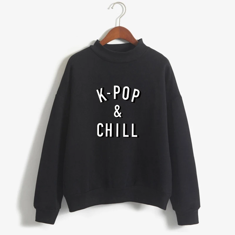 New Women Kpop Hoodies Harajuku Long Sleeve Letter Printed Sweatshirts Winter Fleece Hoodie For Wom