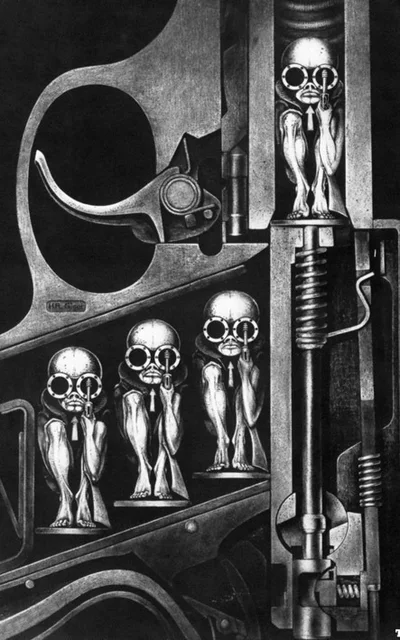 Tableaux de peintres 24X36-POUCES-Guns-Machines-Illustration-Naissance-H-R-Giger-Art-Soie-Affiche-21-.jpg_640x640