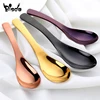 1Pc Serving Spoon Stainless Steel Round Spoon Gold Salad Rice Soup Scoop Small for Ice Cream Luxury Dinnerware Kit Party Tools ► Photo 2/6
