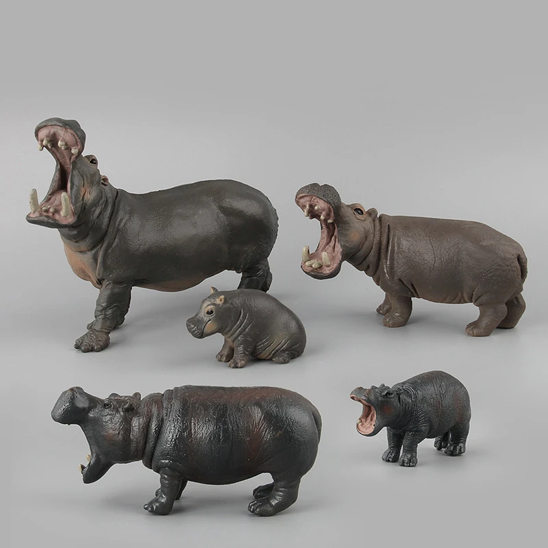 Animal Figurine Rhinoceros Hippo 
