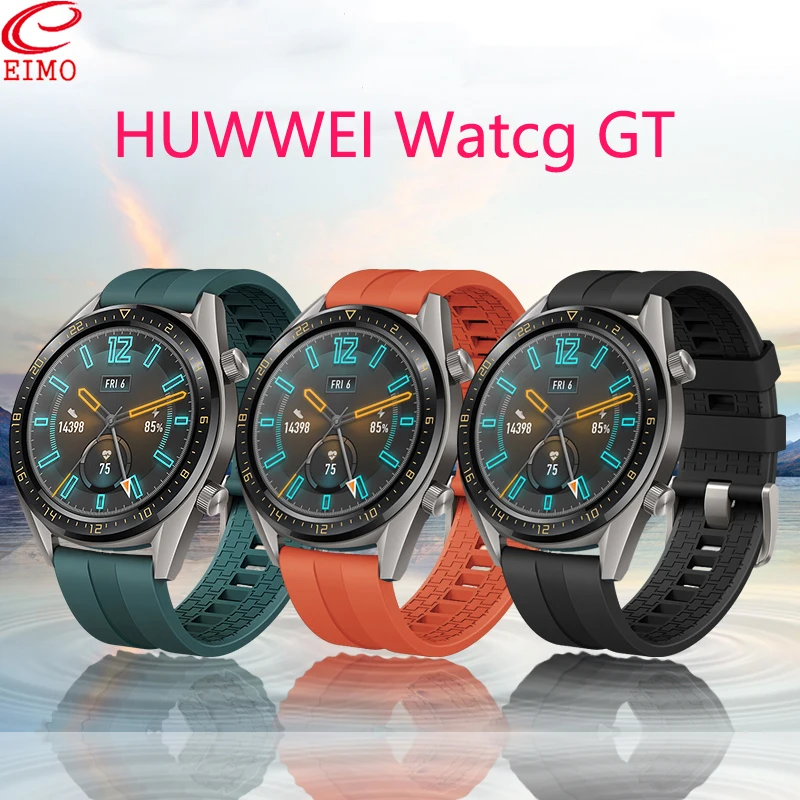 

gear s3 frontier for samsung galaxy watch 46mm amazfit bip Huawei Watch GT Strap silicone 22mm watch band smartwatch Bracelet S3