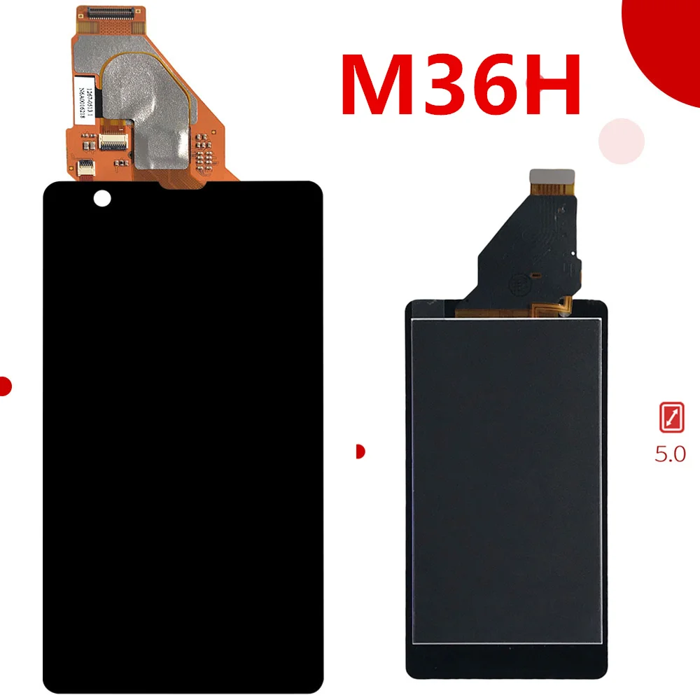 Pаспродажа 100% протестирован для SONY Xperia ZR дисплей с кодирующий преобразователь сенсорного экрана в сборе дисплей для SONY Xperia ZR font b lcd b font M36h C5502 C5503