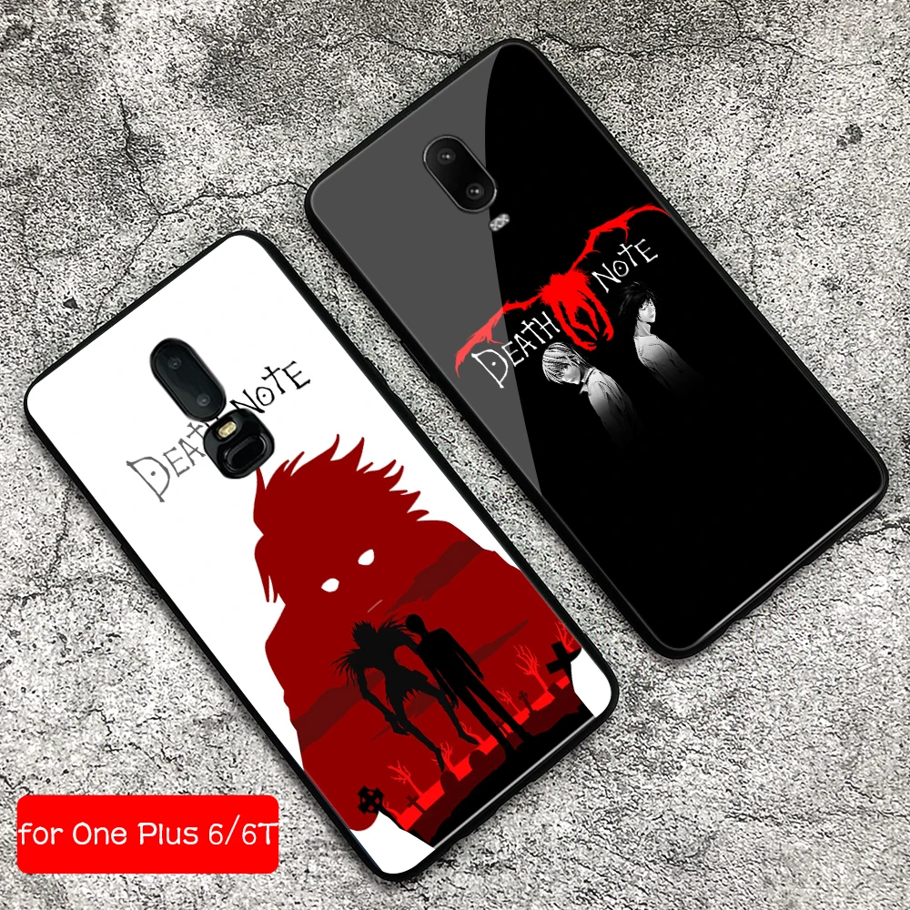 

FinderCase for OnePlus 7 Case Death Note One Plus 7 pro Tempered Glass Back 1+6T Cover Phone Case for OnePlus 6t 6