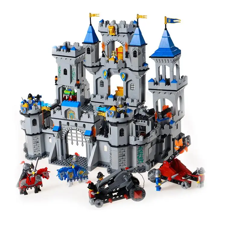 

HOT Building Block Set Enlighten 1023 Enlighten Medieval Lion Castle Knight Carriage Model Toys for Children Compatible With
