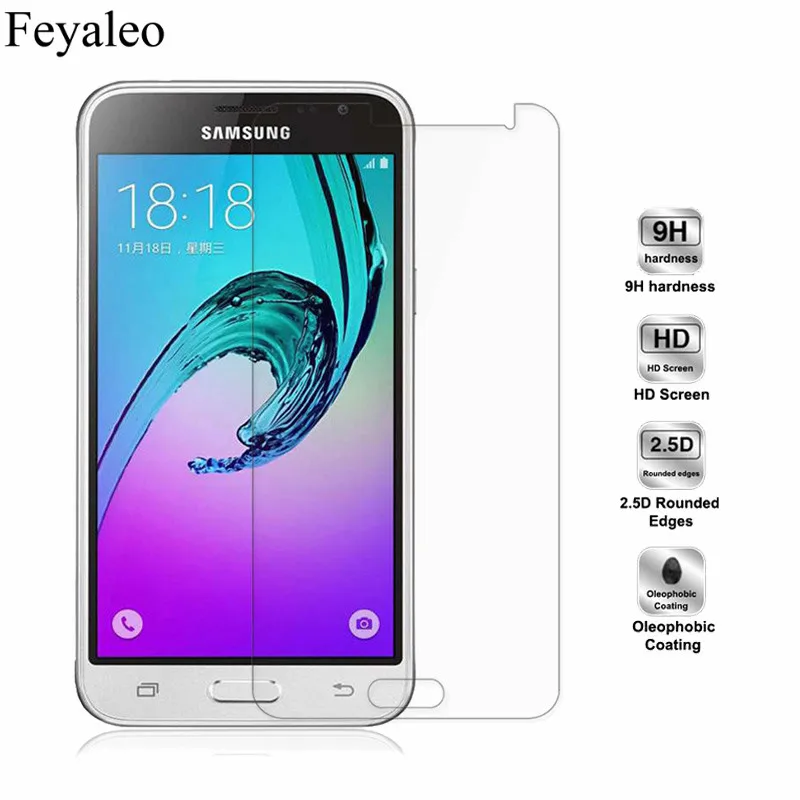 Закаленное стекло J320 9H для Samsung Galaxy J3 (6) 2016 SM J320F J320H Премиум Защитная пленка