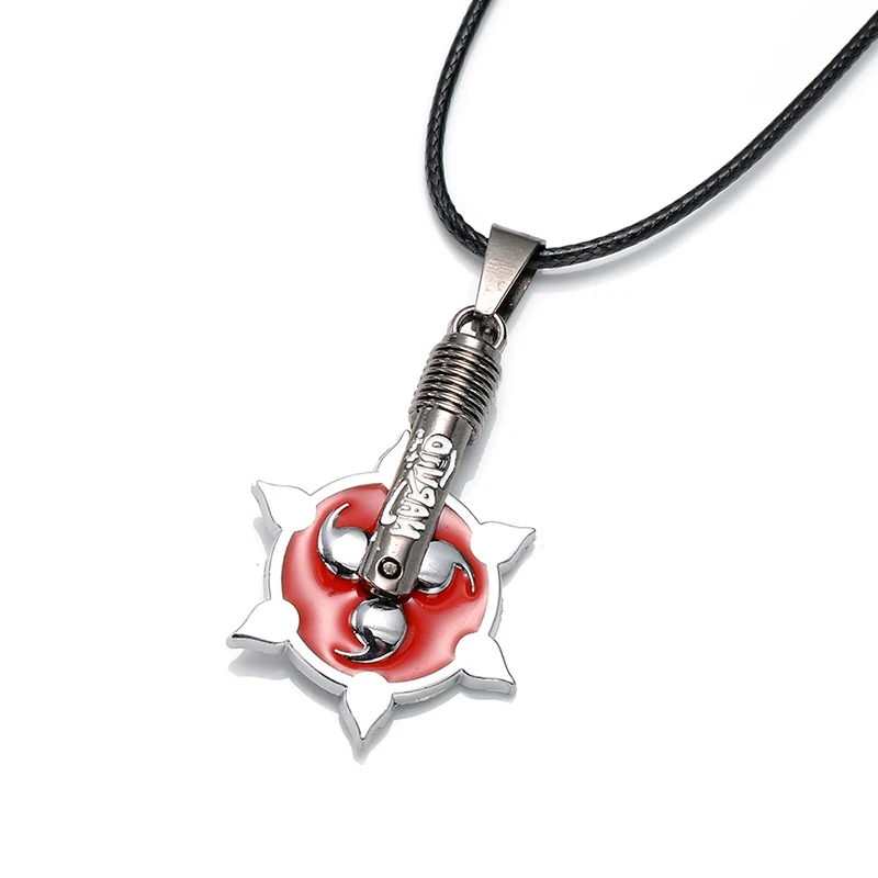 Новый Наруто фигурку ожерелье логотип Sharingan игрушки японского аниме SASUKE Uzumaki Akatsuki
