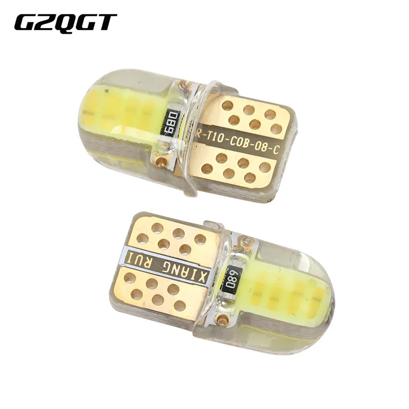 Светодиодные автомобильные лампы W5W T10 194 168 COB 8SMD для стояночных огней и подсветки