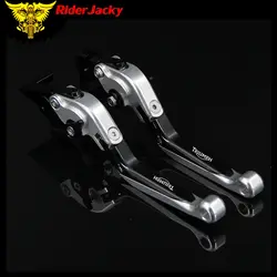 RiderJacky 1 пара Складной Выдвижная сцепные рычаги для TRIUMPH 675 STREET TRIPLE R/RX 2009-2016 2012 2013 2014 2015