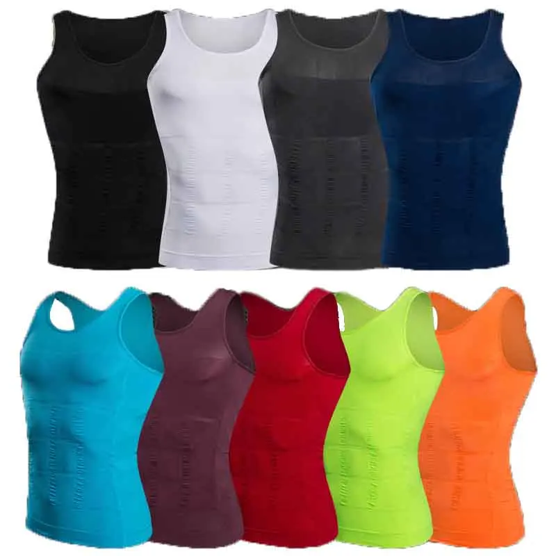 

Men Corset Body Slimming Tummy Shaper Vest 9 Color Belly Waist Girdle Shirt Shapewear Underwear Girdle Shirt Waist Girdle Shirts