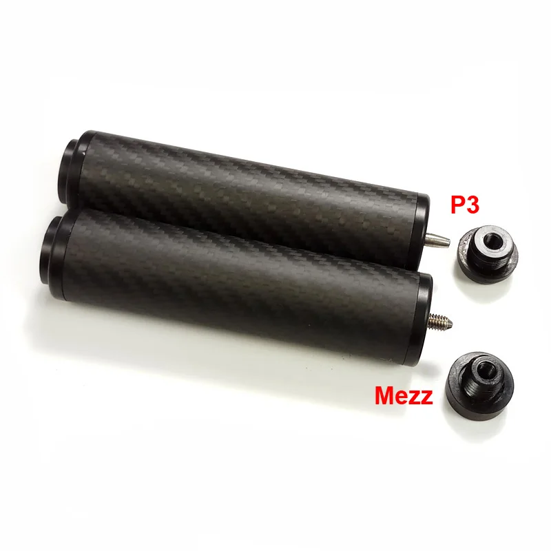 2x Billiards Mid Pool Cue Extension Shaft Extender 5/16-18 Extend Joint 