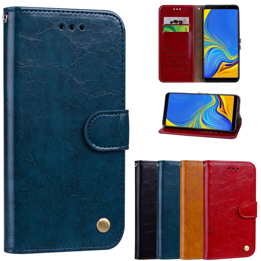 

For funda Samsung Galaxy A9 2018 Case For A6 A7 A8 Plus 2018 Wallet Leather Phone Case for Galaxy A600 A605F A750 Cover Coque