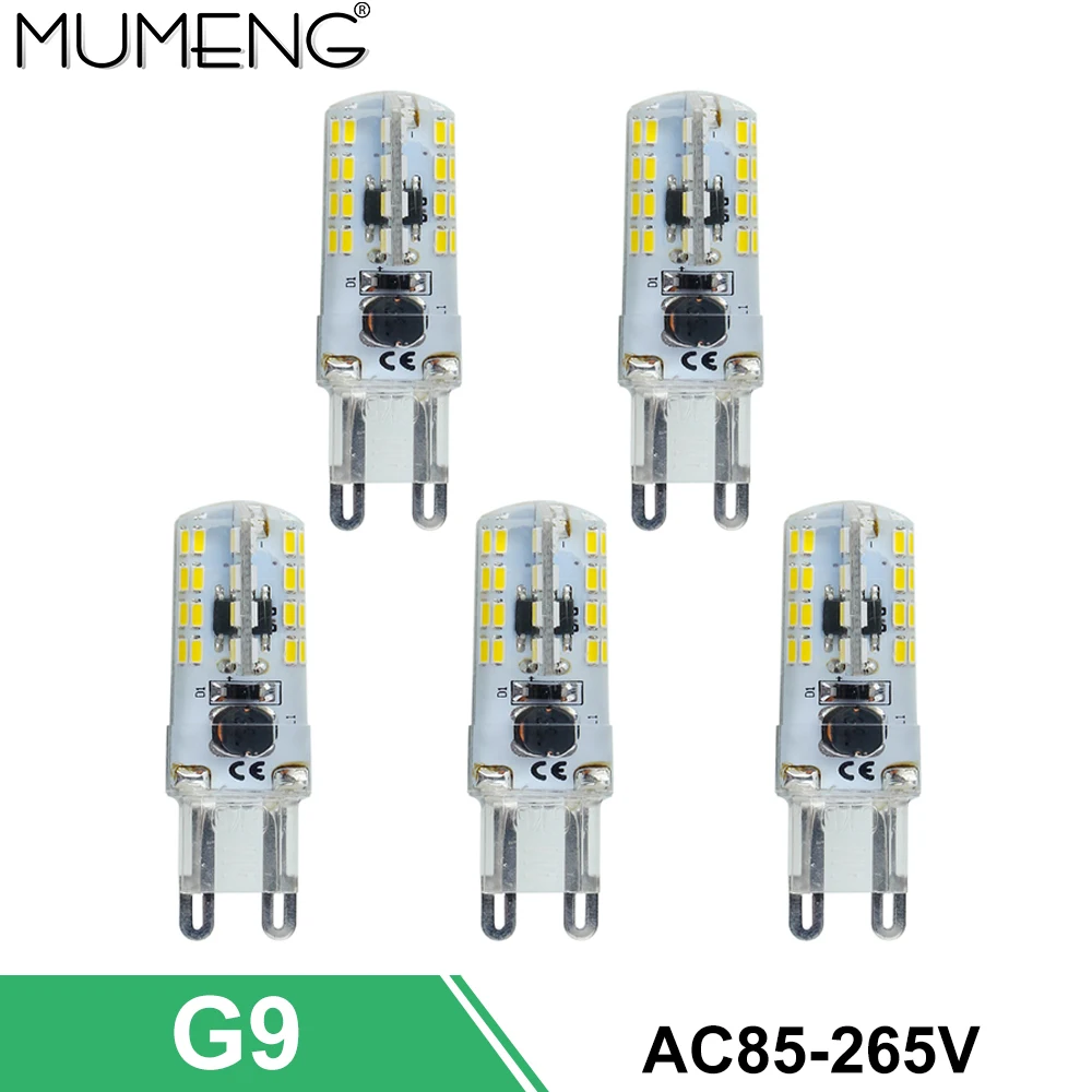 mumeng G9 LED Bulb 64 112pcs led Lamp SMD3014 Ampoule 110V 220V Light Energy saving Lampara for home chandelier 5/10X | Лампы и