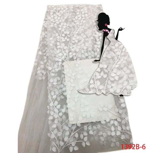 Latest Net Lace Fabric 2018 Fabric High Quality Nigerian Mesh Lace Styles Tulle Lace Fabric For