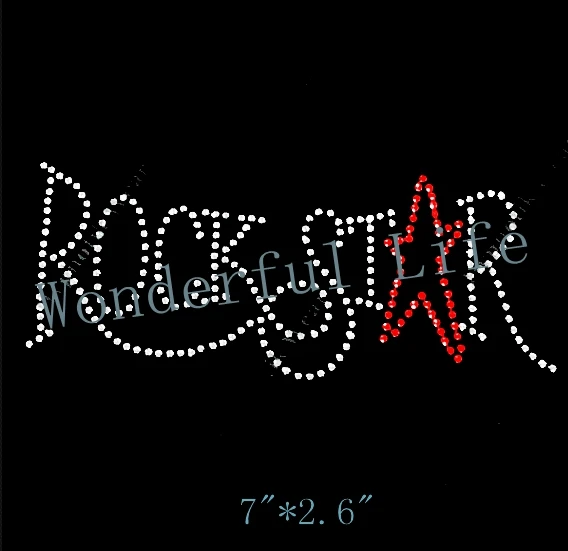 Бесплатная доставка стразы с надписью ROCK STAR в горячей фиксации железные | Дом и