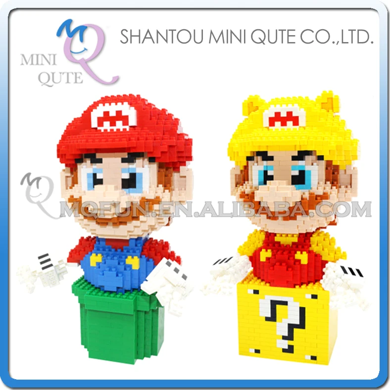

Full Set 2pcs Mini Qute Kawaii CKL kawaii cartoon super mario game models diamond plastic building blocks bricks educational toy