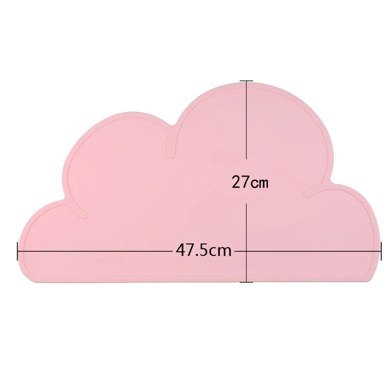 OLOEY водонепроницаемый нескользящий мобильный для ребенка посуда силиконовая водонепроницаемый коврик скандинавские Облака Дети Кормление тарелка посуда