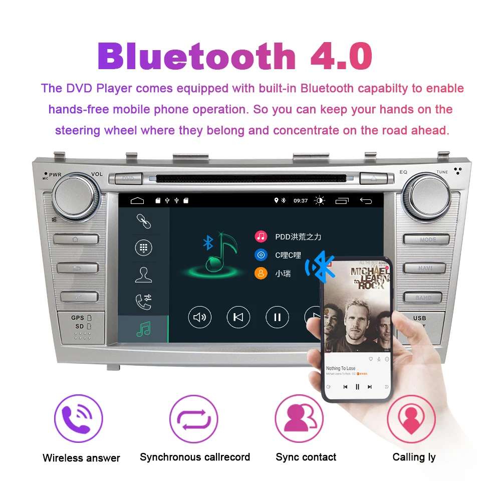 Flash Deal AutoRadio 2 Din Android 9.0 Car DVD Player For Toyota Camry 2007 2008 2009 2010 2011 Aurion 2006 GPS Navigation Head Unit Stereo 5