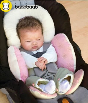 

BAAOBAAB Baby stroller cushion car seat accessory Carriage thermal pad liner children shoulder belt strap cover Neck Protection