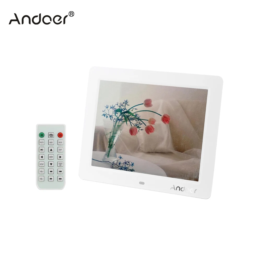 Andoer 1" ЖК-дисплей Фоторамки рабочего Multi Функция al с MP3 MP4 E-Book Календари часы Функция с пульта дистанционного управления