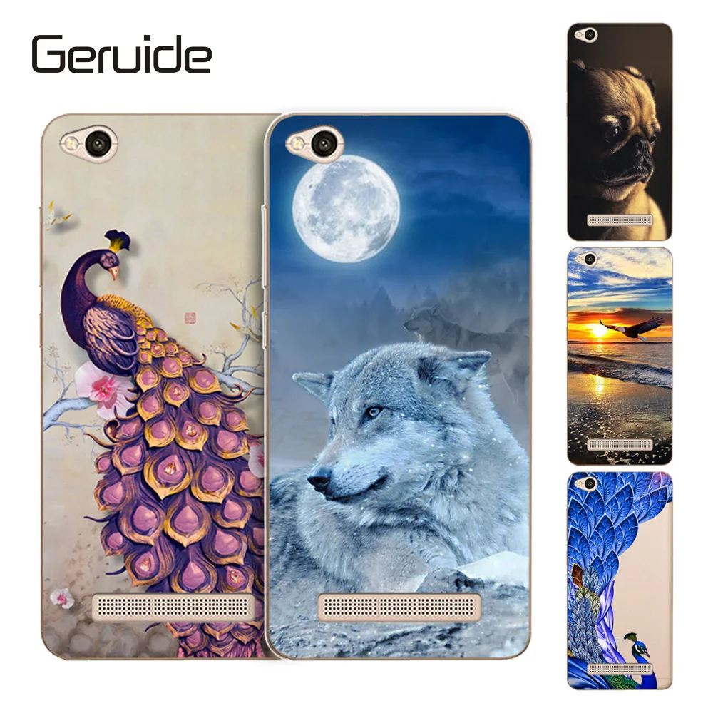 

Geruide For Xiaomi Redmi 4A Case Cover, Printed Soft Cover Silicon Case for Xiaomi Redmi 4A Redmi4A 5,0 inch Case
