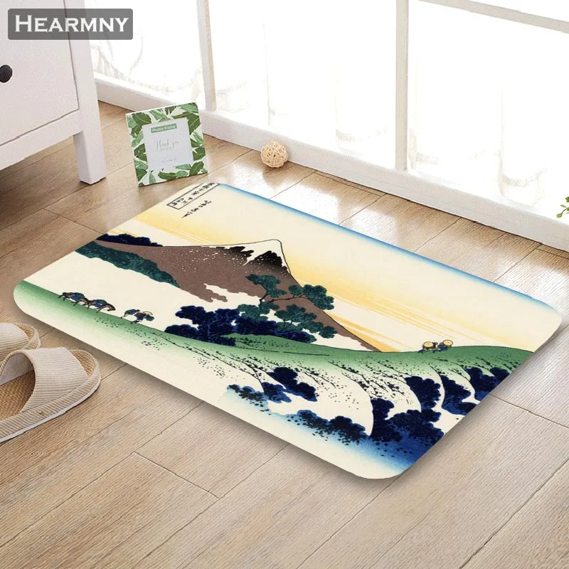HEARMNY Новое поступление двери коврики Ukiyo E коврик для дома машина сделано Противоскользящий Коврик Гостиная/Прихожая для ванной для детей подарок - Цвет: 3