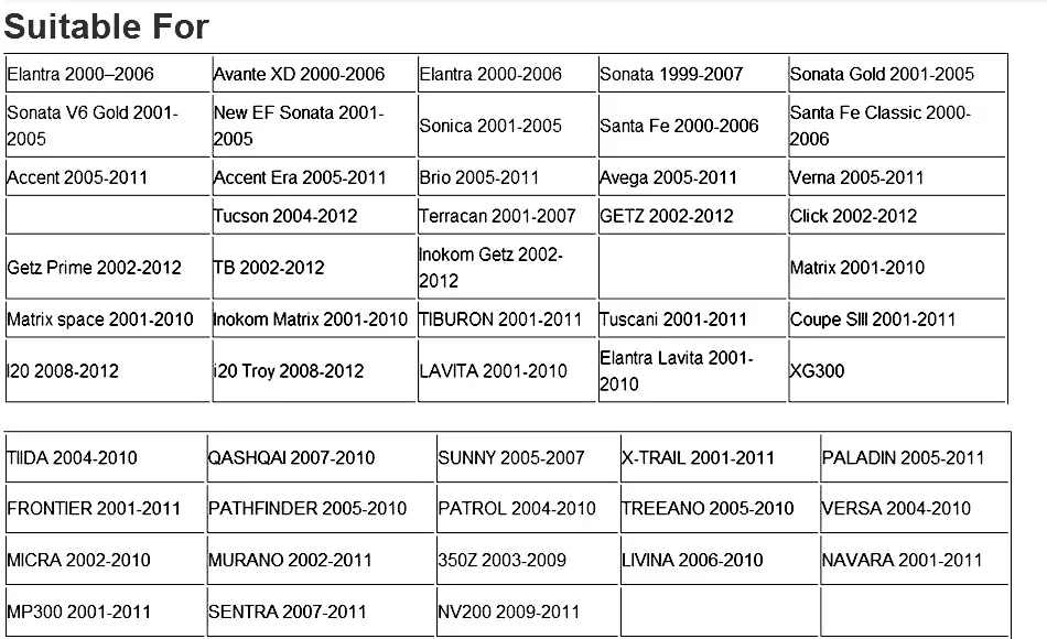 Nissan & Hyundai Stereo