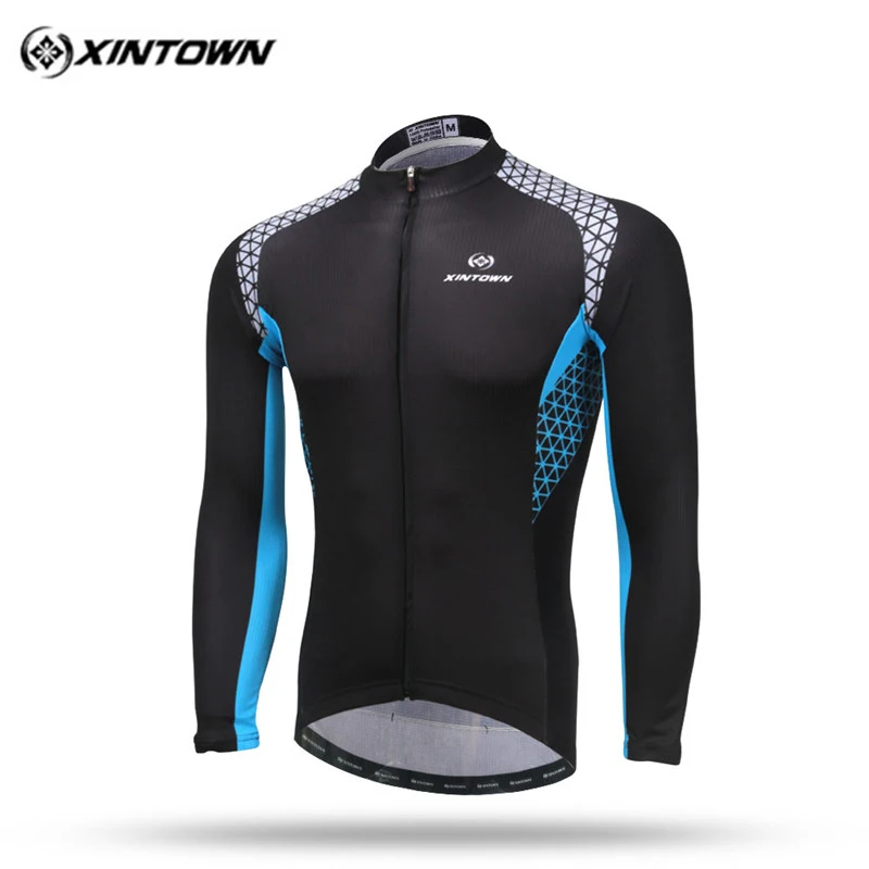Men Cycling Jersey Long Sleeve Cycling Tops Outdoor Sports Bike Racing Shirt