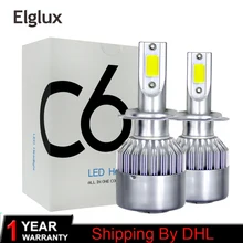 Trasporto libero da DHL Led H4 7600lm 72 w Ha Condotto La Luce Lampadine Del Faro Auto H4 6000 k Led Bianco Eccellente Turbo hi Basso Del Fascio Del Faro Lampada Lampadine