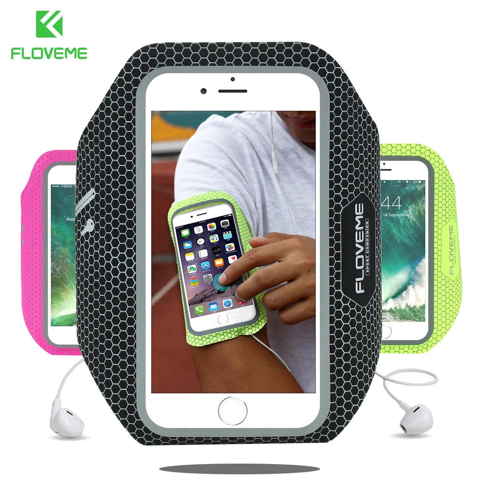 Goede FLOVEME Sport 4.8 inch Mobiele Telefoon Bag Case Voor iPhone 7 6 5.5 inch Arm Band Voor Apple 6 s Plus 6 Plus Running Telefoon Pouch Bag