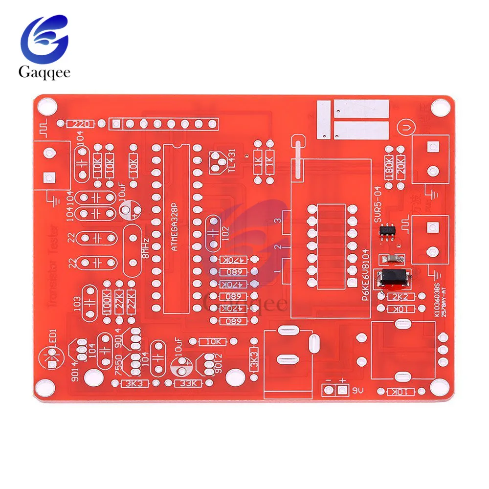 DIY Kit ЖК-дисплей GM328 Транзистор тестер Диод емкость ESR напряжение частотомер ШИМ квадратная волна генератор сигналов мультиметр