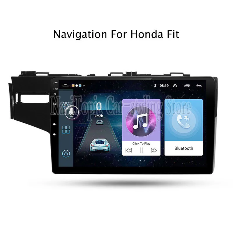Clearance 9inch Android 9.1 Car Radio GPS Navigation Multimedia Stereo DVD Player for Honda Fit 2014 2015 2016 2017 2018 0