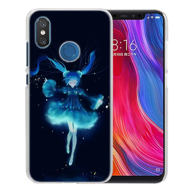 Для Xiao mi Red mi Note 7 Go 6 6A Pro S2 5 Plus 4X mi Play 8 lite A2 A1 Прозрачный жесткий пластиковый чехол аниме Hatsune mi ku - Цвет: 14