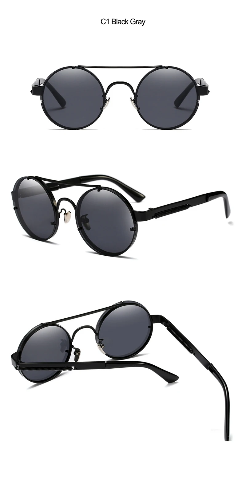 2018 New Round Unisex Sunglasses (8)