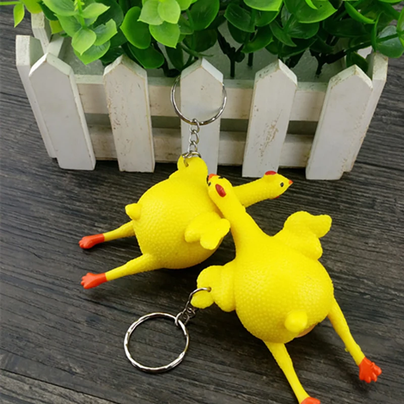 Kdis забавная игрушка в подарок сжать цыпленка курица яичница аутическая