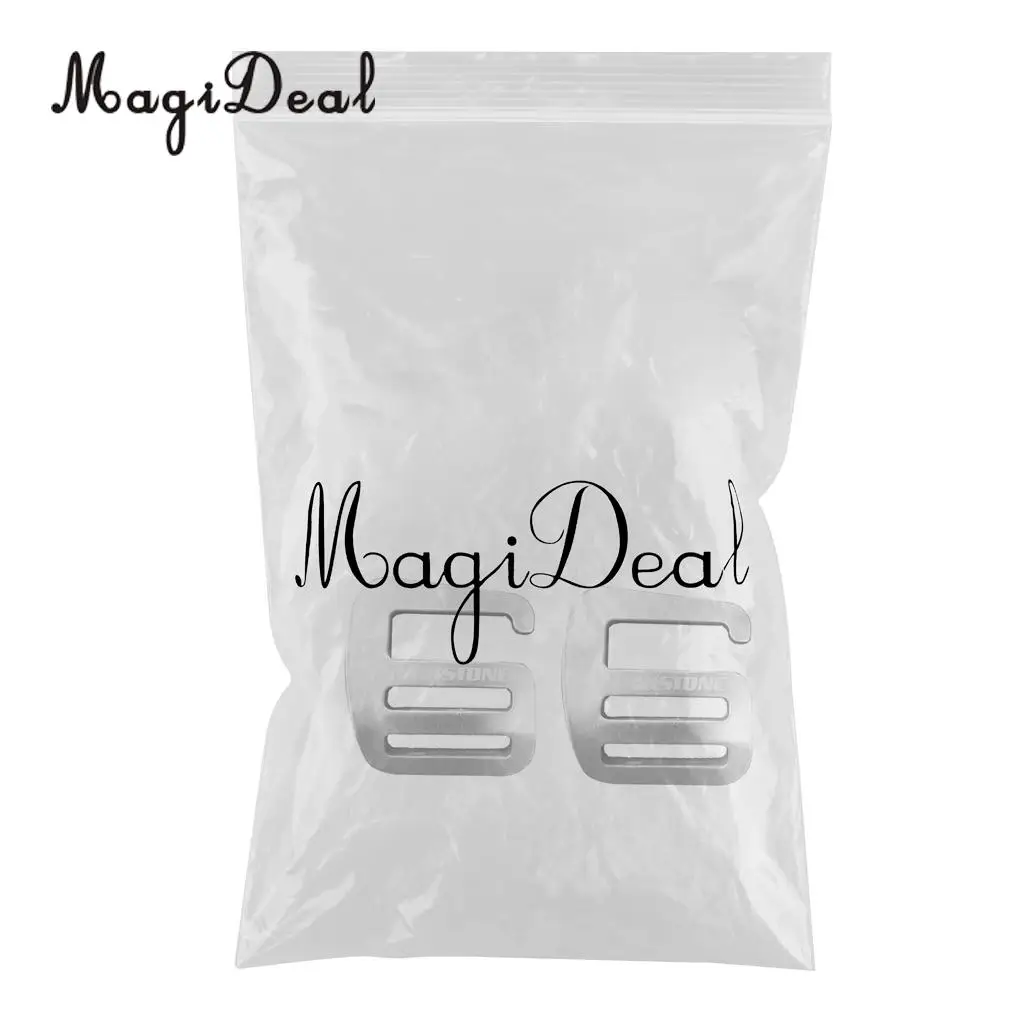 MagiDeal 2 Pieces 1 inch G Hook Webbing Buckle for Backpack Strap Webbing 25mm Silver