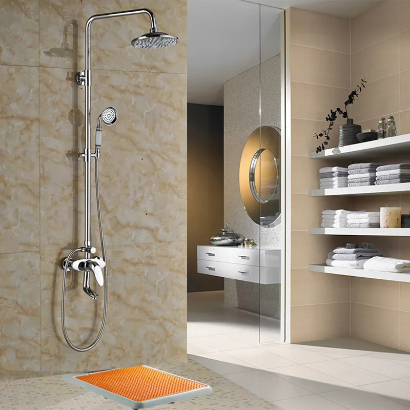 

Wholesale and Retail Chrome Finish Bathroom Shower Faucet with Hot Cold Water