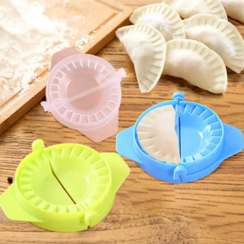 Plastic Chinese Dumpling Maker Jiaozi Ravioli Pastie Pie Pastry Maker Press Mold Kitchen Tools