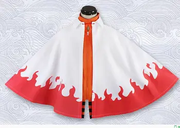 

Naruto Seventh Hokage Anime Cosplay Costume New Arrival Uzumaki Naruto cospaly trench Akatsuki Cloak Plus Size (S-2XL) 6307